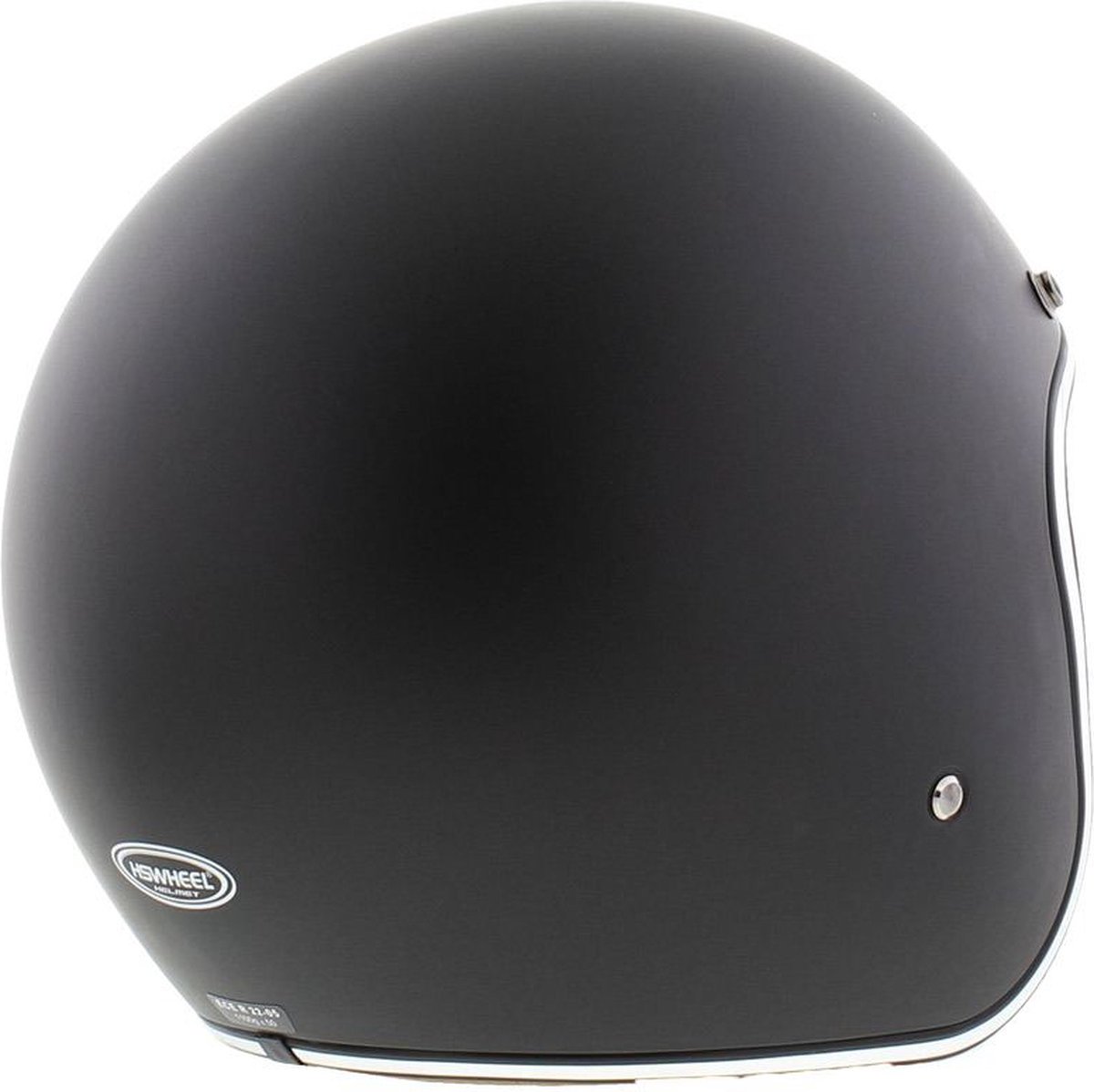 Casque HS Jet Le Mans retro noir mat L - Casque scooter casque moto