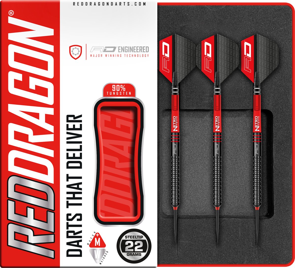 Red Dragon Milano RS2 90% - Dartpijlen