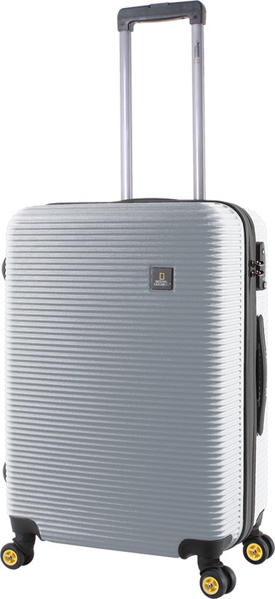 National Geographic Abroad M - Valise rigide 67 x 45 x 27 cm / Argent 23 / ABS