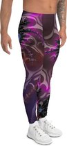 II THE MOON Sport Legging heren top kwaliteit, wordt per bestelling geprint, gesneden en handgenaaid met unieke Psychedelic print ontworpen door MOON