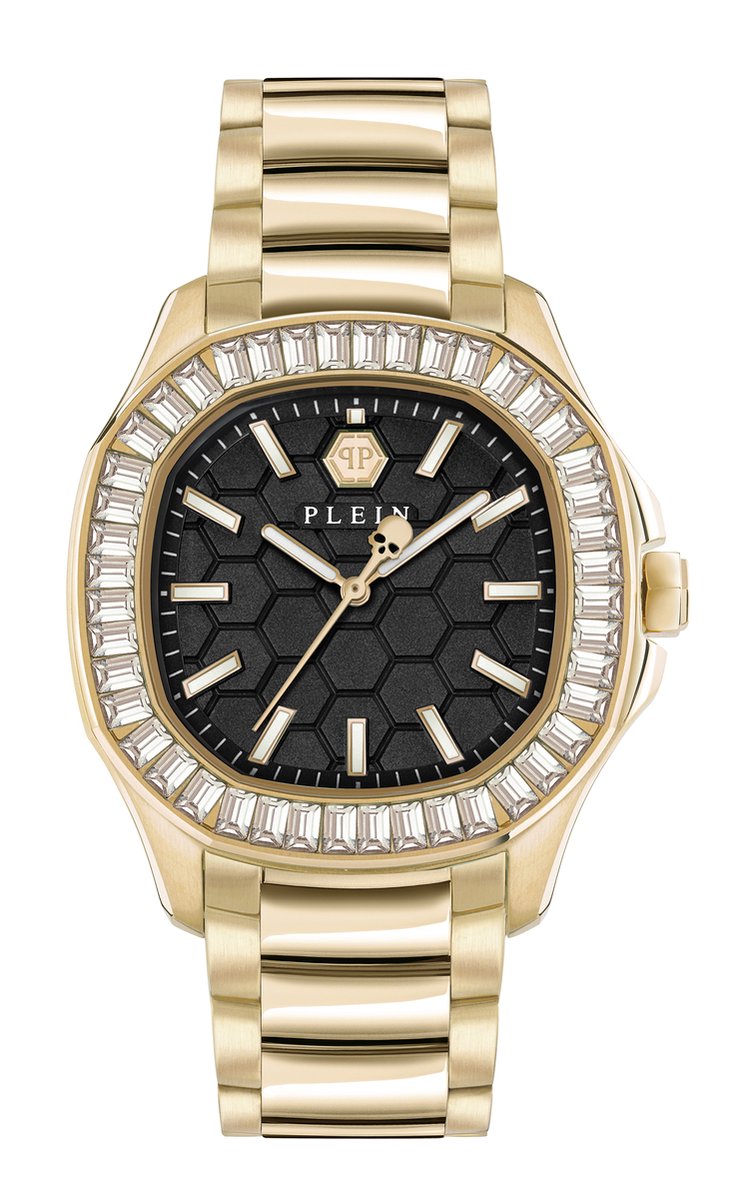 Philipp Plein $pectre Lady PWTAA0623 Horloge - Staal - Goudkleurig - Ø 38 mm