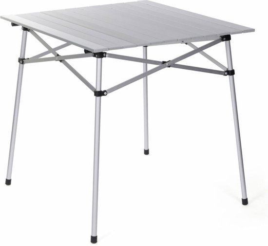 O'Camp campingtafel - Picknicktafel - 70x70cm - Inklapbaar -Alluminium