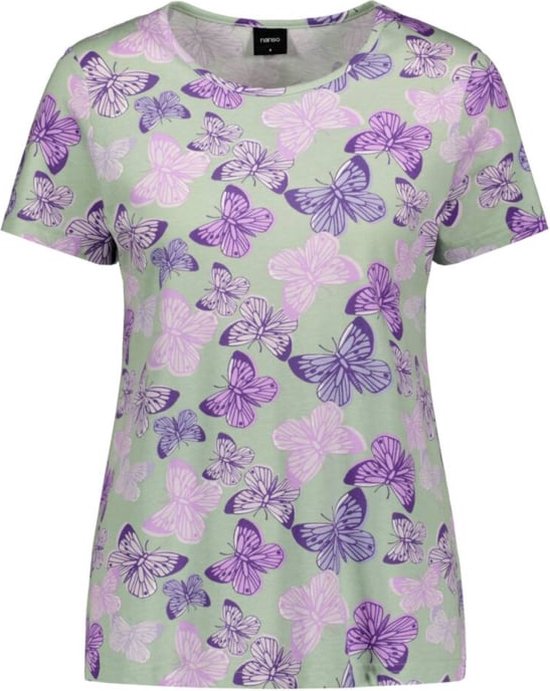 Mnemo Dames Pyjama 100% katoen Comfortabele dames pyjama katoen met