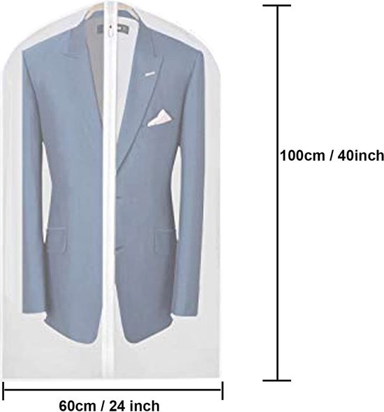 Sacchetti Porta Abiti Trasparenti 60x100cm - Confezione Da 50 Pezzi Impermeabili E Antipolvere - Foto 6