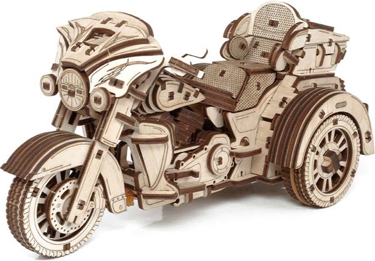 Robotime Rokr Puzzle 3D en Bois - Motorcycle Cruiser - LK504 - 27x11,6x16cm