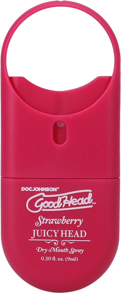 Goedkoopste Doc Johnson Juicy Head Mouth Spray To-Go - Strawberry - 2 fl oz / 60 ml red