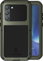 Coque Samsung Galaxy S23 Plus (S23+) - Love Mei - Coque de Protection Extreme en métal - Vert - Housse de téléphone portable - Coque de téléphone adaptée pour : Samsung Galaxy S23 Plus (S23+)