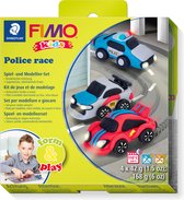 FIMO kids 8034 - ovenhardende boetseerklei - Form&Play set "Police race"
