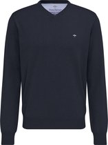 Fynch-Hatton V-hals Trui Navy 100% Katoen Regular Fit - S