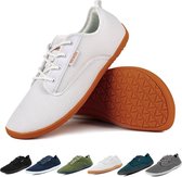 Geweo Barefoot Schoenen - Sneakers - Sportschoenen - Wandelschoenen - Buitenschoenen - Heren - Dames - Wit– Maat 41
