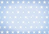 Fotobehang Stars Pattern Blue | XXL - 312cm x 219cm | 130g/m2 Vlies
