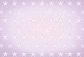 Fotobehang Stars Pattern Purple | XXL - 206cm x 275cm | 130g/m2 Vlies