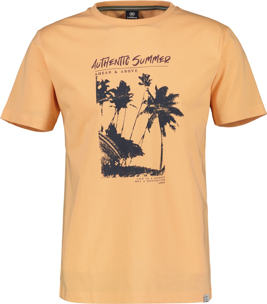 Lerros Korte mouw T-shirt - 2353089 909 GENTLE PEACH (Maat: M)