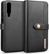 Huawei P30 Leren 2-in-1 Bookcase en Back Cover Hoesje Zwart