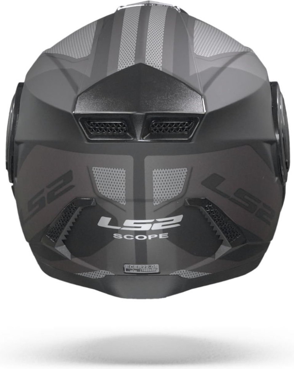 LS2 FF902 Scope Axis Zwart Titanium Systeemhelm - Maat XL | bol.com