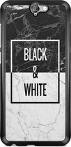 HTC One A9 hoesje - Black & white