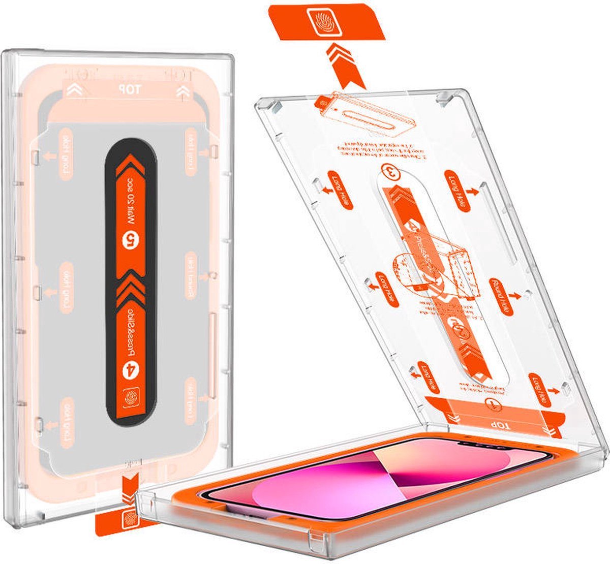 Mohave screen-protector normaal glas iphone 13/14 max/pro/mini makkelijke te instaleren (easy instal)