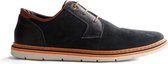 Travelin Kempston Suède - Sportieve casual herenschoen - Blauw - Maat 41