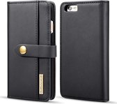 Apple iPhone 6s Plus Leren 2-in-1 Bookcase en Back Cover Hoesje Zwart