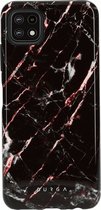 Burga Tough Case Samsung Galaxy A22 (2021) 5G - Rose - Goud Marble