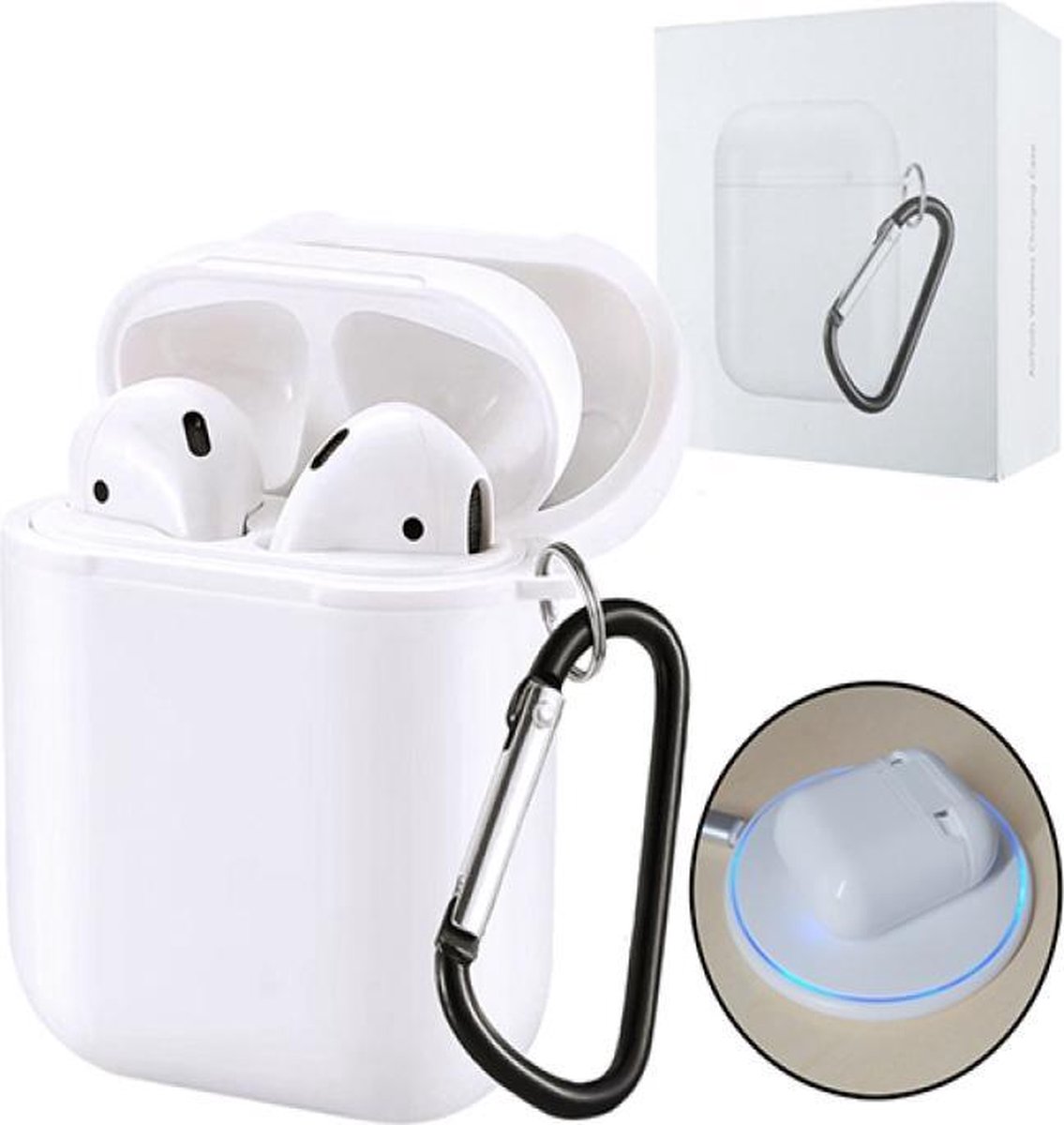 Draadloze Airpods Oplader Case / Oplaadcase Airpods | Bol.Com