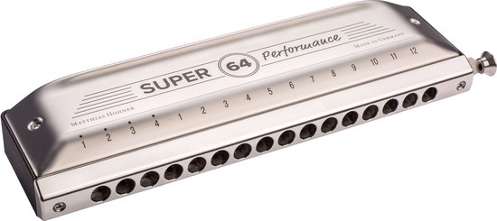 Hohner Super 64 harmonica chromatique avec étui