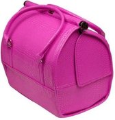 Nagel koffer - tas Kleur Crocoprint PINK - NIEUW MODEL - Modern Design - Alleen bij ONS verkrijgbaar