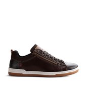 NoGRZ C.Maderno - Leren heren sneakers - Donkerbruin - Maat 41