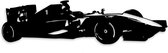 Lifestaal® - Max Verstappen - 2023/2024 - Formule 1 - nr 1 - Wanddecoratie industrieel - Metaal - 75x20cm - incl. Ophangsysteem