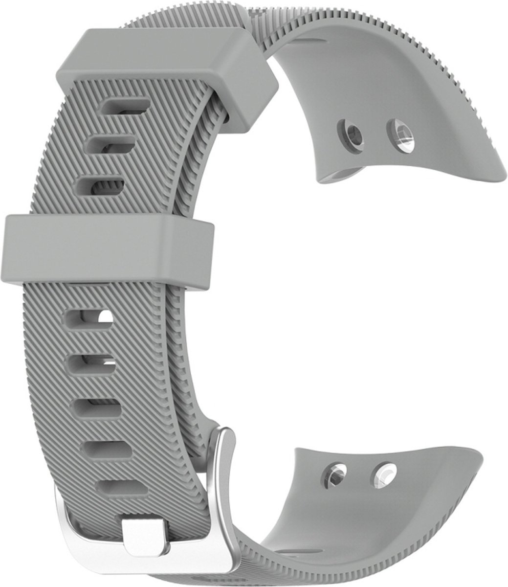 By Qubix - Siliconen bandje - Grijs - Geschikt voor Garmin Forerunner 45 / 45S