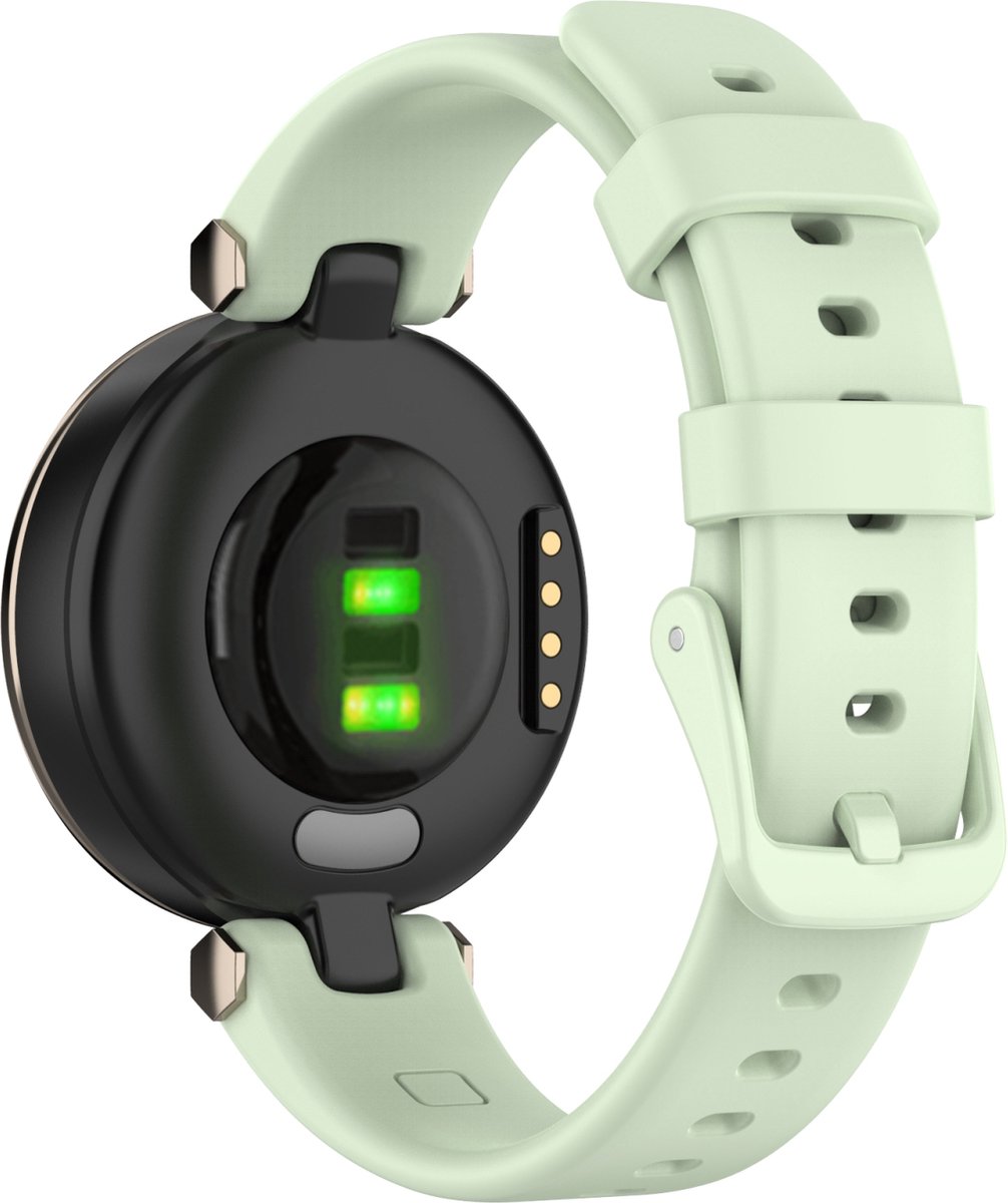 By Qubix - Siliconen bandje - Groen - Geschikt voor Garmin Lily