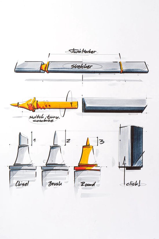 Molotow Sketcher Twin Marker 12 Set Main Kit 1 