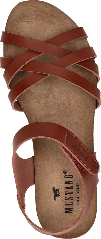 Sandale femme Mustang - Cognac - Taille 39