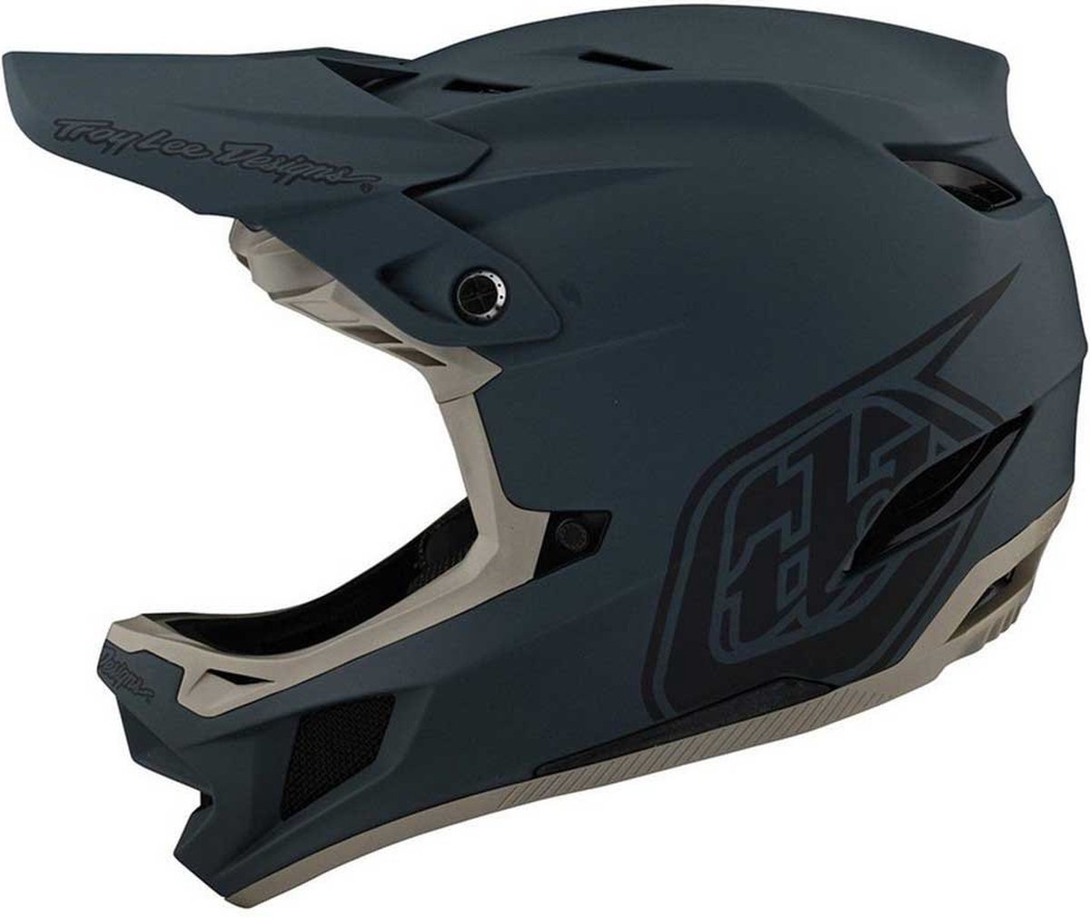 Troy Lee Designs D4 Composite Helmet, stealth grey Hoofdomtrek XL