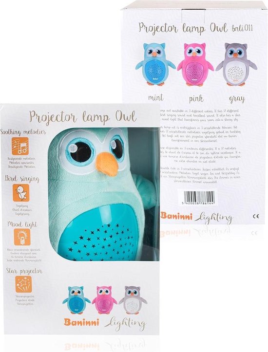 Baninni Babyprojector Uil Munt van Baninni — afbeelding 4