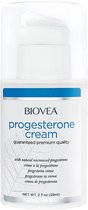 Biovea – Natuurlijke Progesteron crème – Vermindert opvliegers, symptomen van PMS en normaliseert menstruatiecycli – Bouwsteen voor de belangrijkste hormonen – Verhoogt het gevoel van welzijn – 45 dagen voorraad (59 ml.)