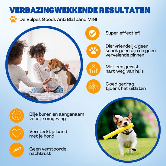 Verbazingwekkende resultaten. De Vulpes Goods Anti Blafband Mini is super effectief, diervriendelijk, en versterkt je band met je hond.