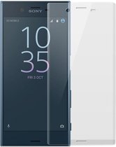 DrPhone Sony XZ Glas 4D Volledige Glazen Dekking Full coverage Curved Edge Frame Tempered glass Transparant - Official