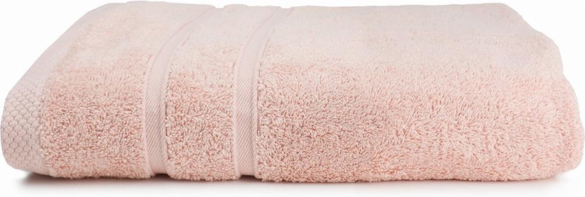 The One Voordeel Handdoeken Bamboo Zalm Roze 50x100cm 5 stuks
