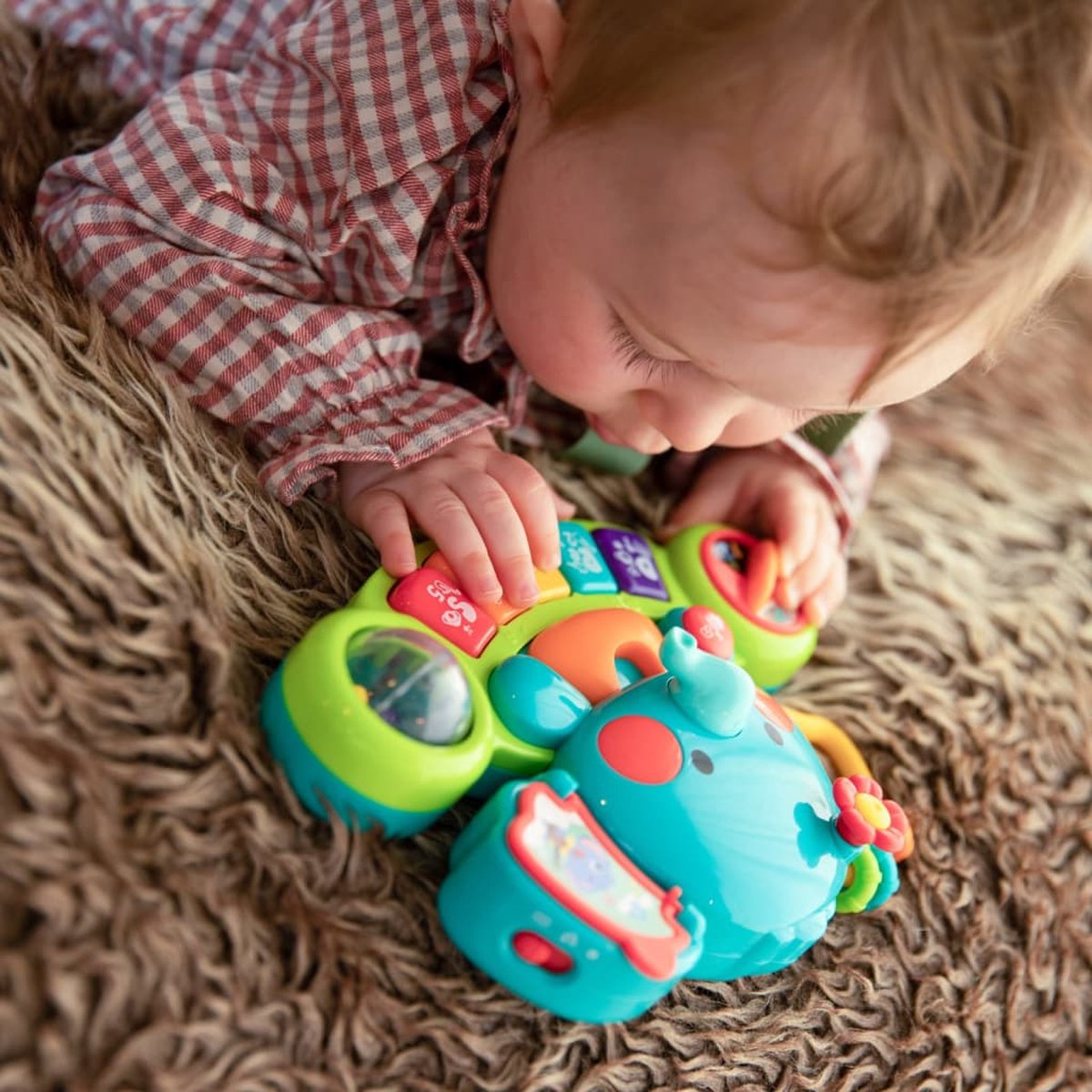 HOLA Jouet Bebe 6 Mois Piano Enfant éléphant, Jouets Musicaux Bébé