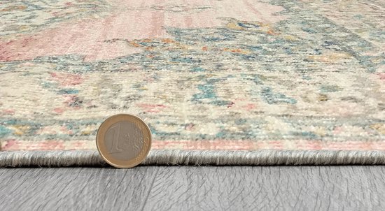The Carpet Calgary - Robuust Outdoor Tapijt, Modern Design Weerbestendig En Uv Bestendig Voor Balkon Terras En Serre Ook Geschikt Voor Keuken Of Eetkamer Beige 160 X 220 Cm