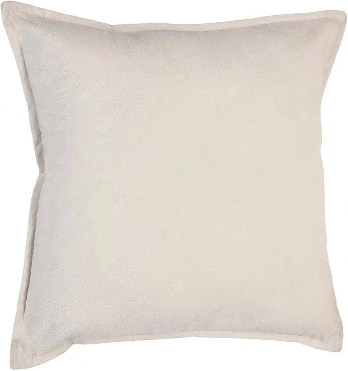 Sierkussen Link - ivoor wit - velours - 45 x 45 cm