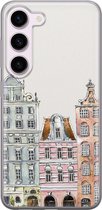 Leuke Telefoonhoesjes - Hoesje geschikt voor Samsung Galaxy S23 - Grachtenpandjes - Soft case - TPU - Print / Illustratie - Multi