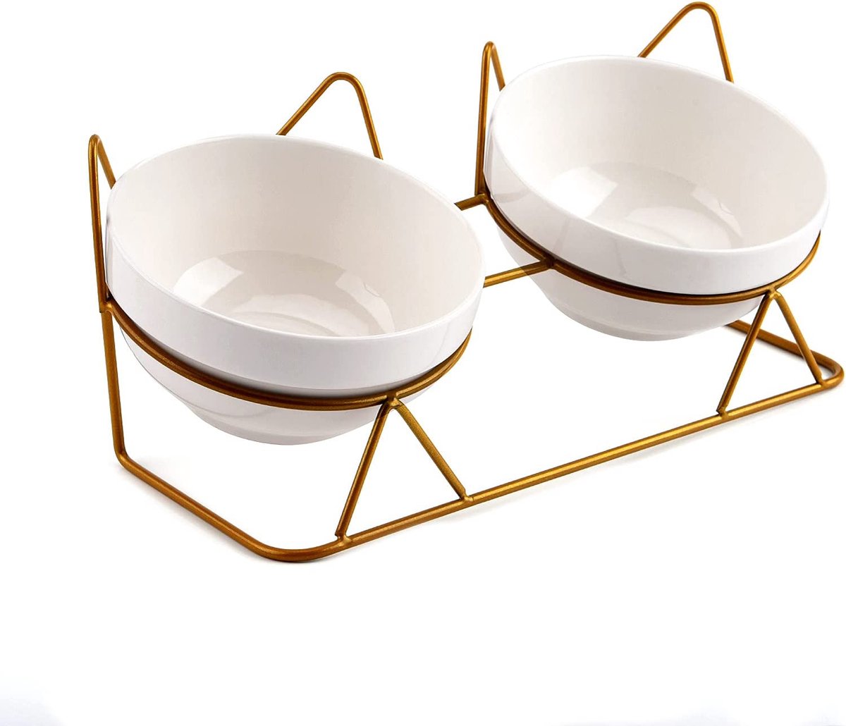 Disctrict70 Keramische Verhoogde Kattenvoerbak Wabi Sabi Merengue