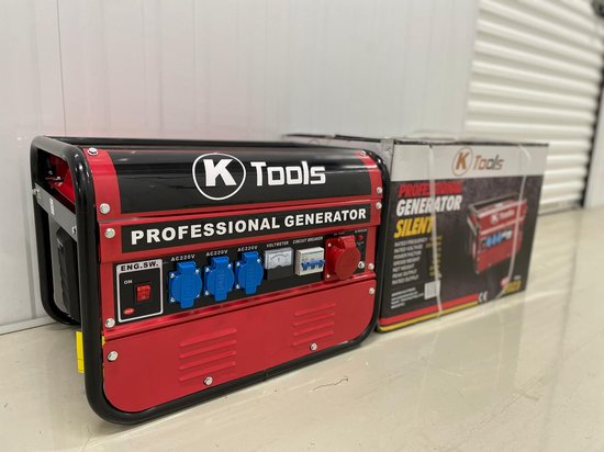 Generator - professionele Generator - Stroomaggregaat - 220/380V - 15L - Aggregaat - Noodvoorziening - SPECIALE UITGAVEN - KS Tools