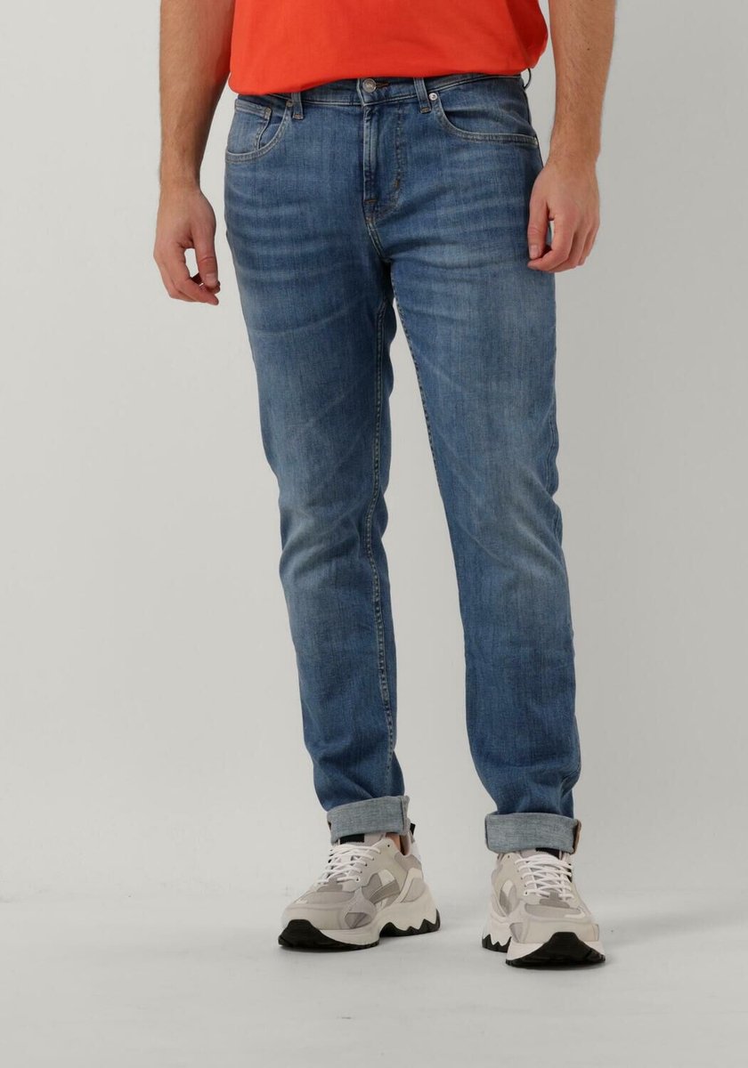 7 For All Mankind : Paxtyn Stretch Tek Intention-Blue - Coats