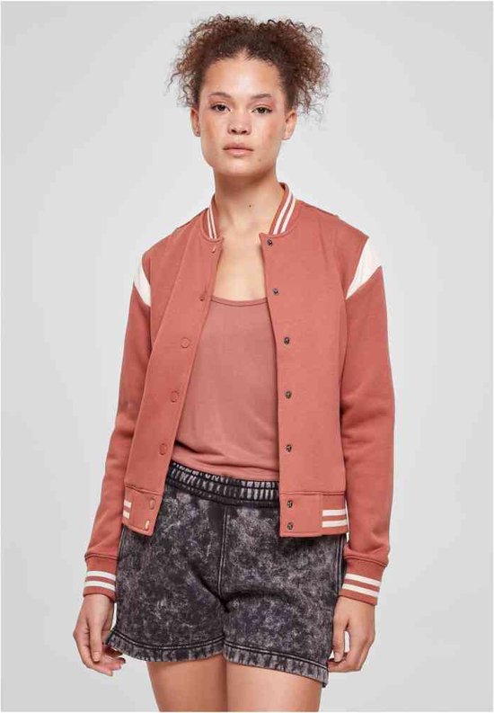 Urban Classics - Inset Sweat College jacket - 4XL - Oranje