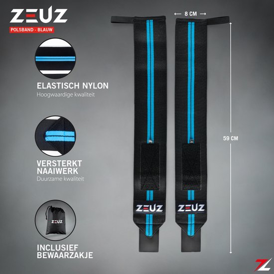 Bracelet ZEUZ® 2x Fitness & CrossFit - ZEUZ poignets - Musculation
