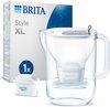 BRITA Waterfilterkan Style XL + 1 stuk MAXTRA PRO Filterpatroon - 3,6 L - Grijs | Waterfilter, Brita Filter | Cashback: €10 Terug Alleen in België!