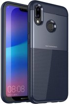 Huawei P20 Lite Schild TPU Hoesje Blauw